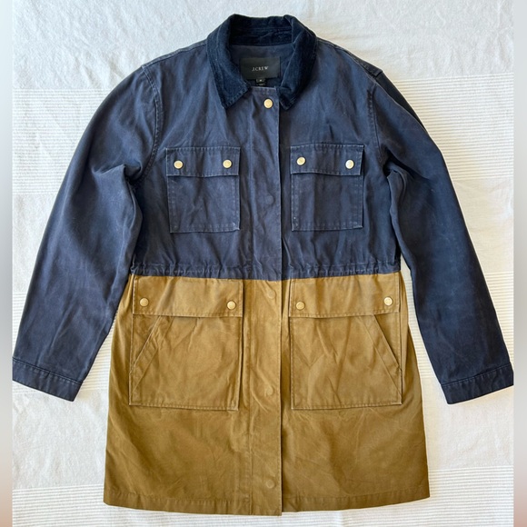 J. Crew Long Colorblock Field Jacket - Picture 11 of 14